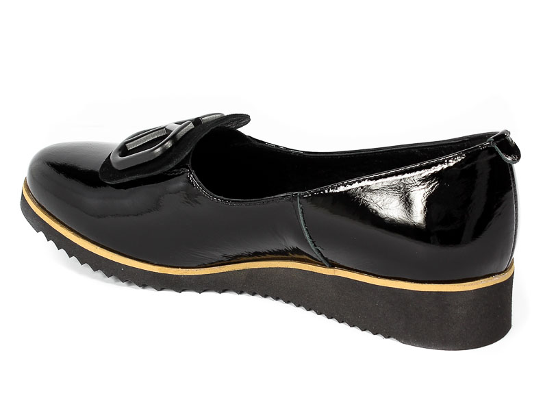 Półbuty Karino 4259-090P Czarny Naplak