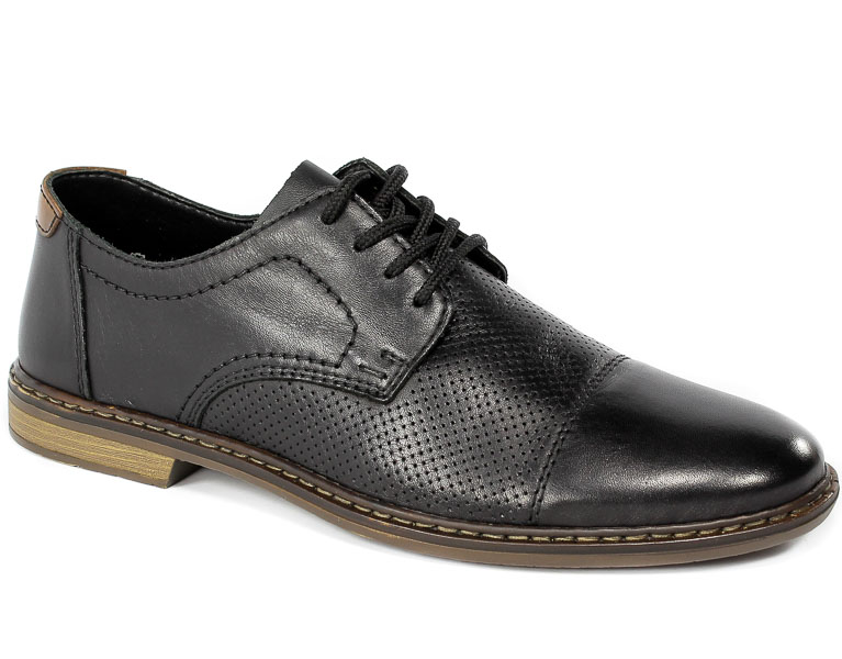 Półbuty Rieker 13427-00 Black