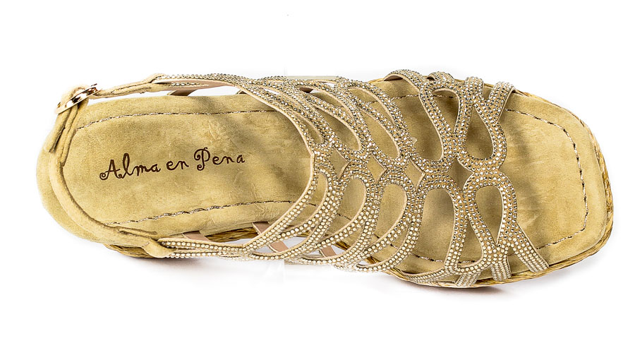 Sandały Alma En Pena V22286 Suede Sand