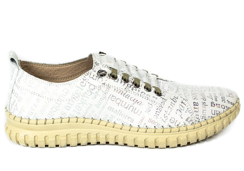 Półbuty Verano 4811 White
