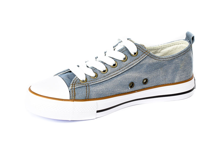 Półtrampki American LH28/21 Jeans-NJ05-3White
