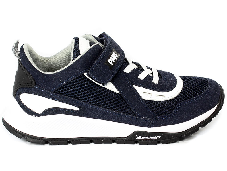 Półbuty Primigi 19366611 Suede pu/rete/navy/b 