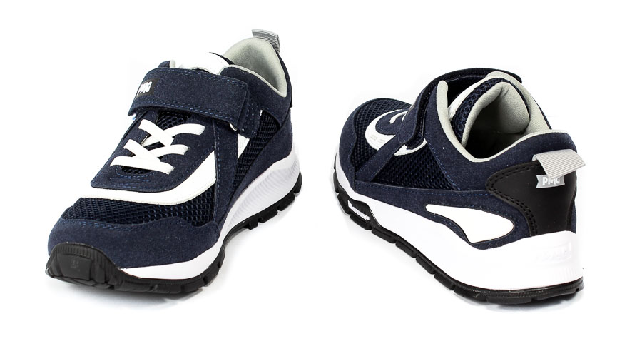 Półbuty Primigi 19366611 Suede pu/rete/navy/b 