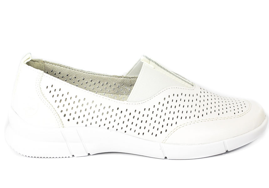 Półbuty Rieker N2125-80 White