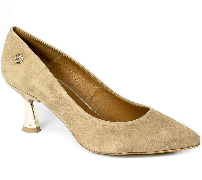 Czółenka Prestige 2111 Natural Zamsz