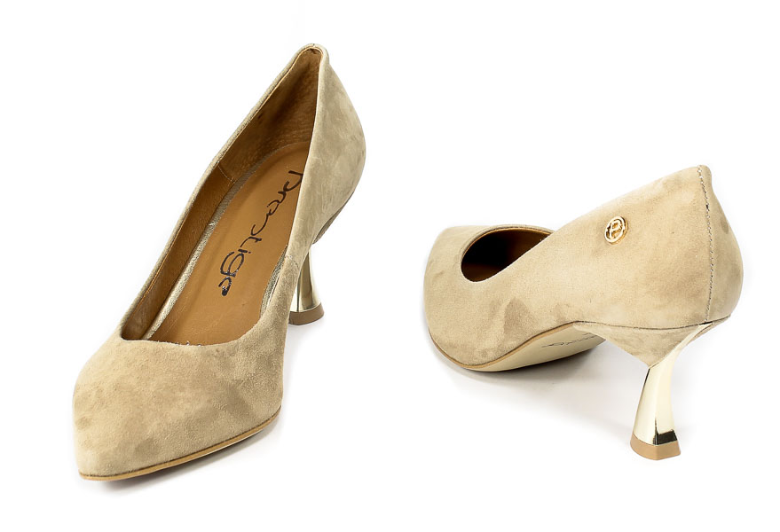 Czółenka Prestige 2111 Natural Zamsz