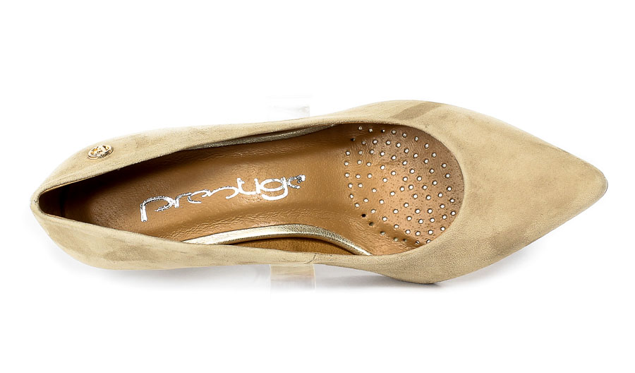 Czółenka Prestige 2111 Natural Zamsz