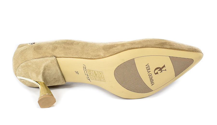 Czółenka Prestige 2111 Natural Zamsz