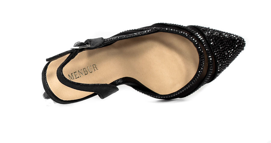 Sandały Menbur 23146-0001 Negro Black