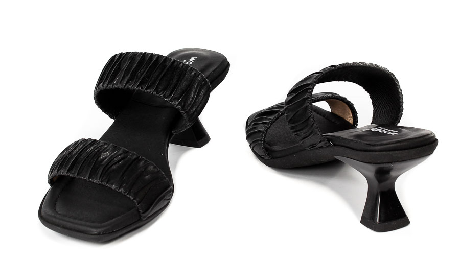 Klapki Wonders F-7802 Elast Frunci Negro
