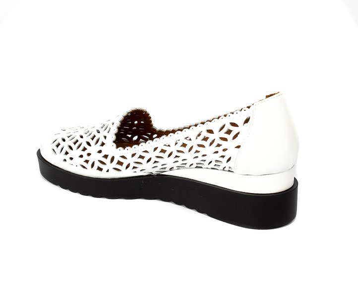 Półbuty Ravini 019-9317 136 Biały