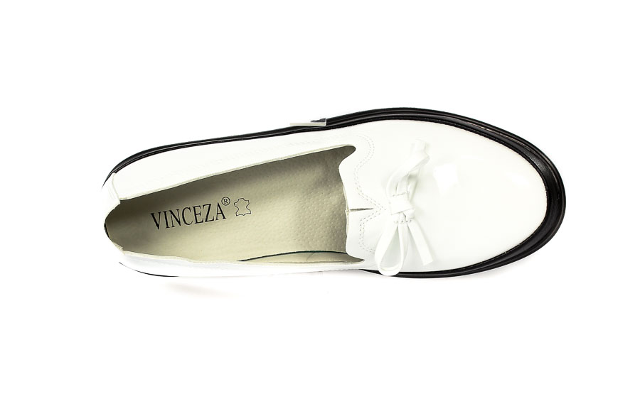 Półbuty Vinceza 22-10711 WH PT Biały Lakier