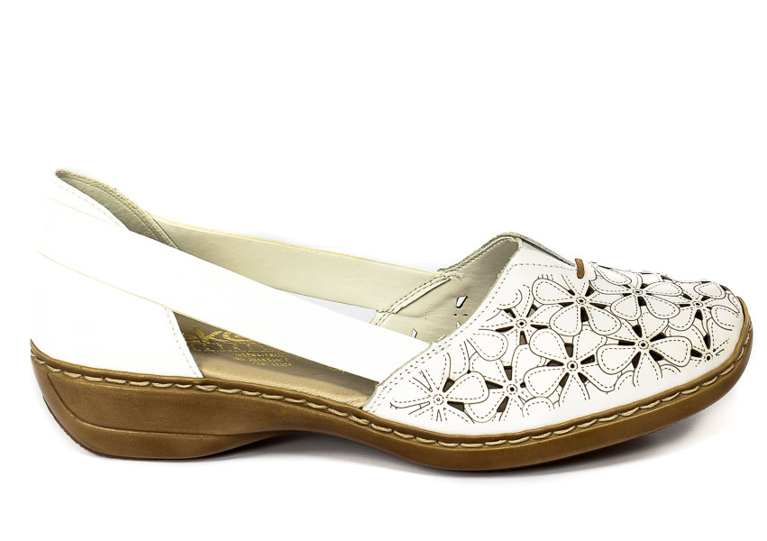 Półbuty Rieker 41356-80 White