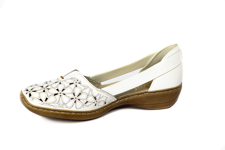 Półbuty Rieker 41356-80 White