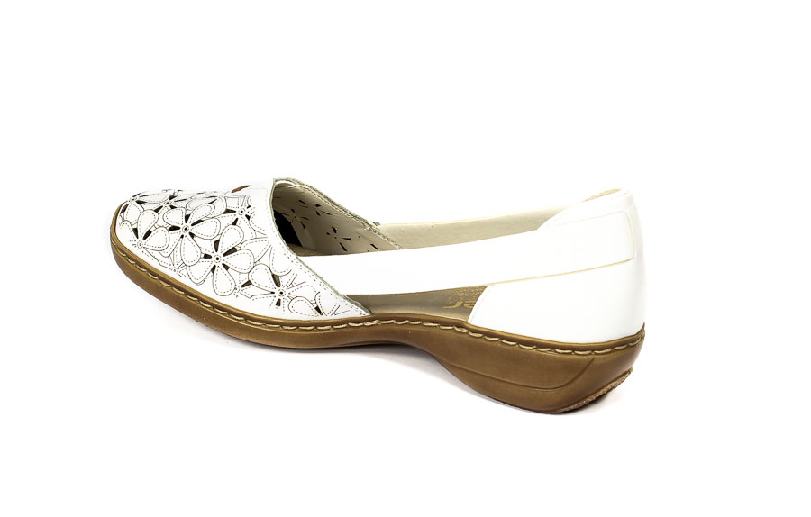 Półbuty Rieker 41356-80 White