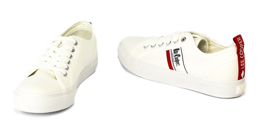 Trampki Lee Cooper LCW 22-31-0830LA White
