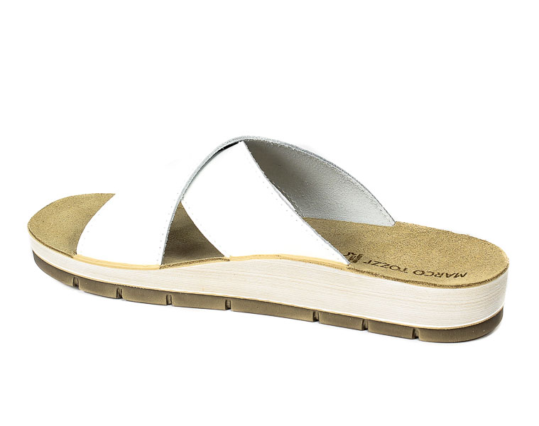 Klapki Marco Tozzi 2-27410-28 113 White Nappa