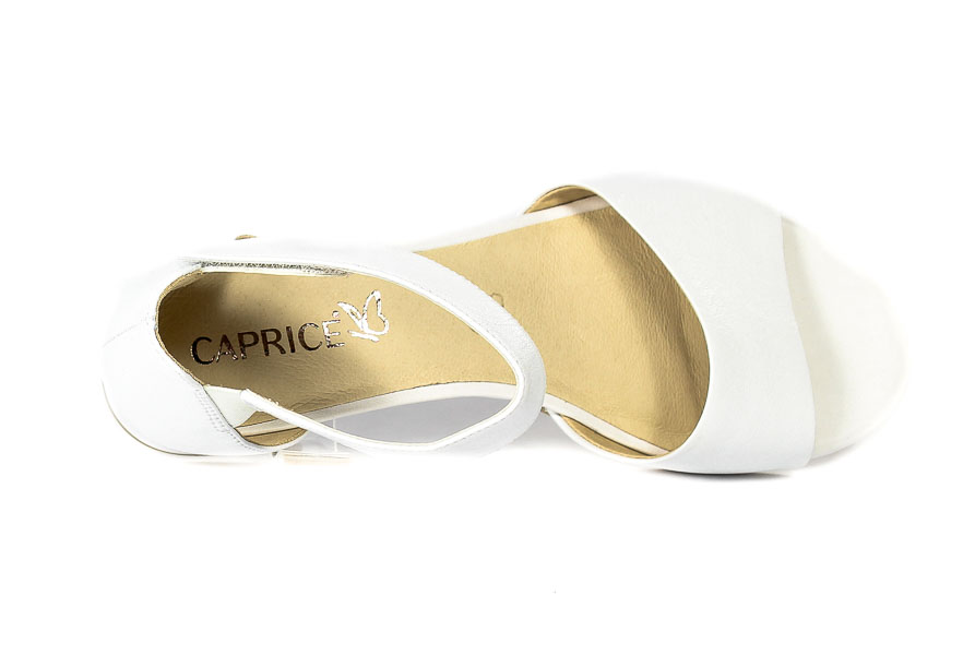 Sandały Caprice 9- 28212-28 102 White Nappa