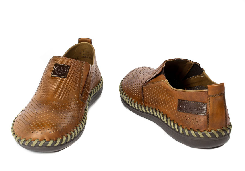 Półbuty  Rieker B2476-24 Brown 2
