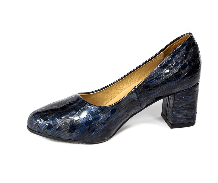 Czółenka Piazza 930003-05 Navy Leder/Lackleder