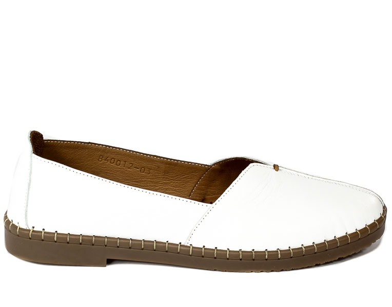 Półbuty Manitu 840012-03 Weis Biały