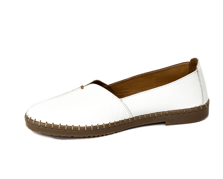 Półbuty Manitu 840012-03 Weis Biały