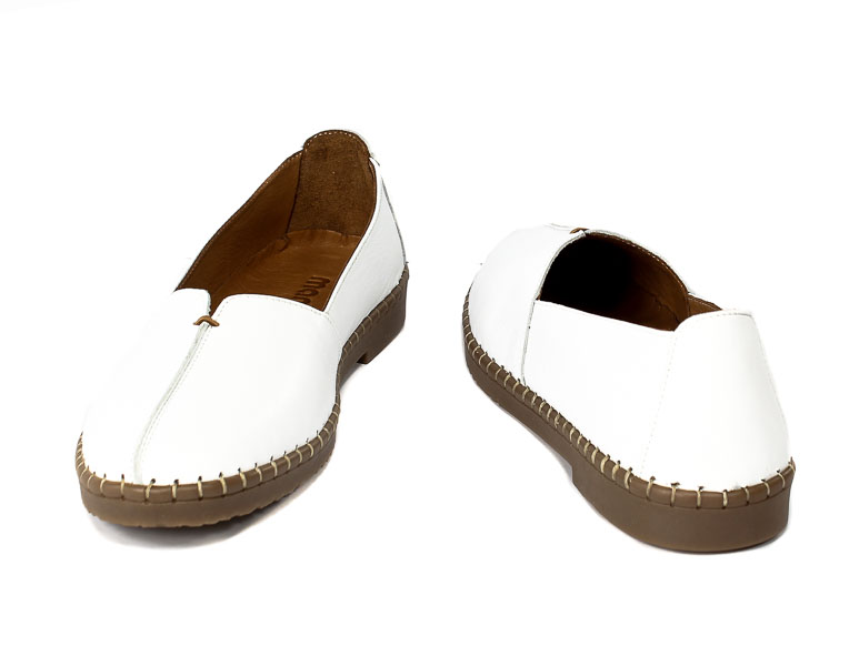 Półbuty Manitu 840012-03 Weis Biały