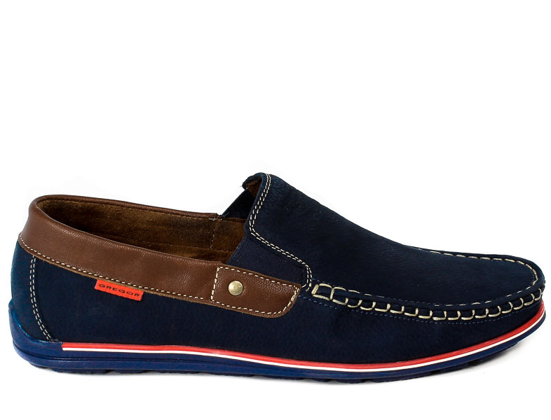 Mokasyny Gregor 1522K-ME-NT196 Granat 2