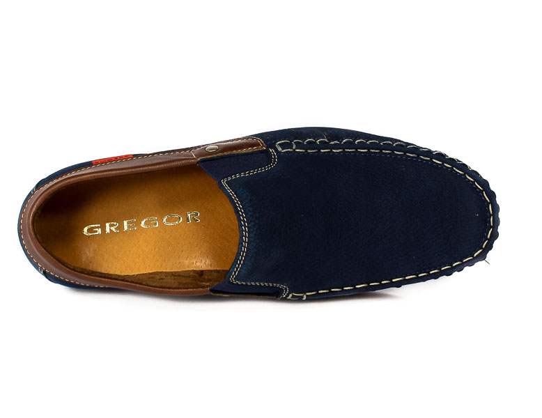 Mokasyny Gregor 1522K-ME-NT196 Granat 2