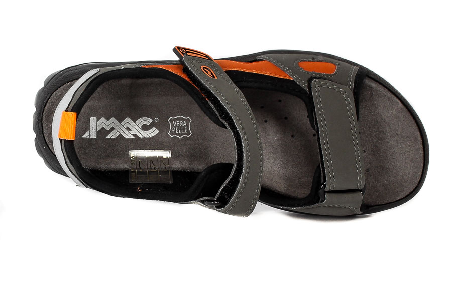 Sandały Imac 0938-015 Dark Grey-Orang R.36