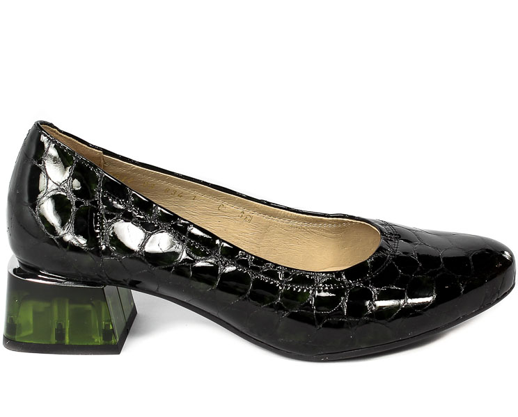 Czółenka Pulso AF834 Zielony Kamień N