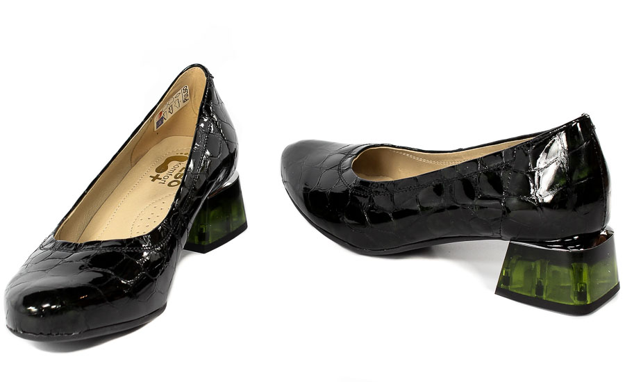 Czółenka Pulso AF834 Zielony Kamień N