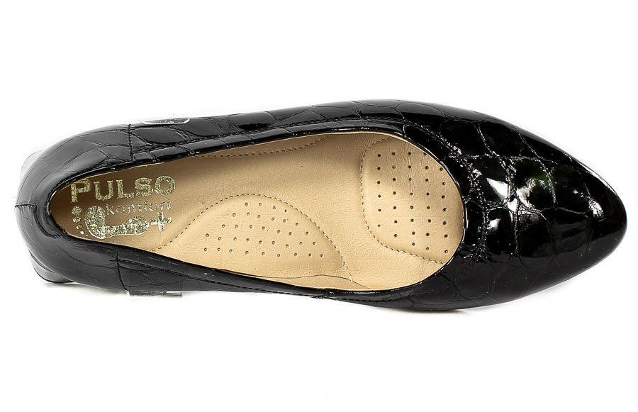 Czółenka Pulso AF834 Zielony Kamień N