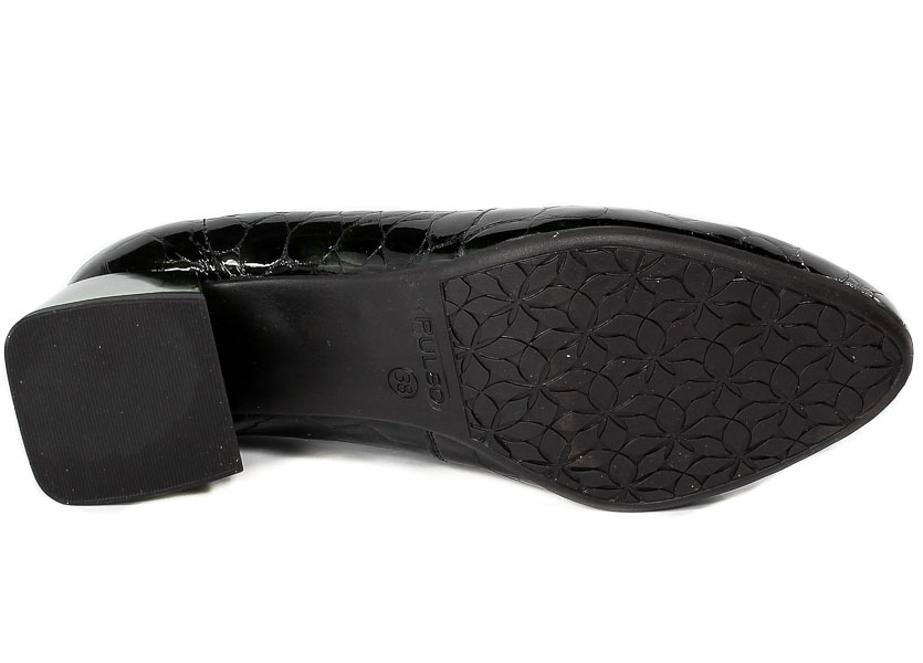 Czółenka Pulso AF834 Zielony Kamień N