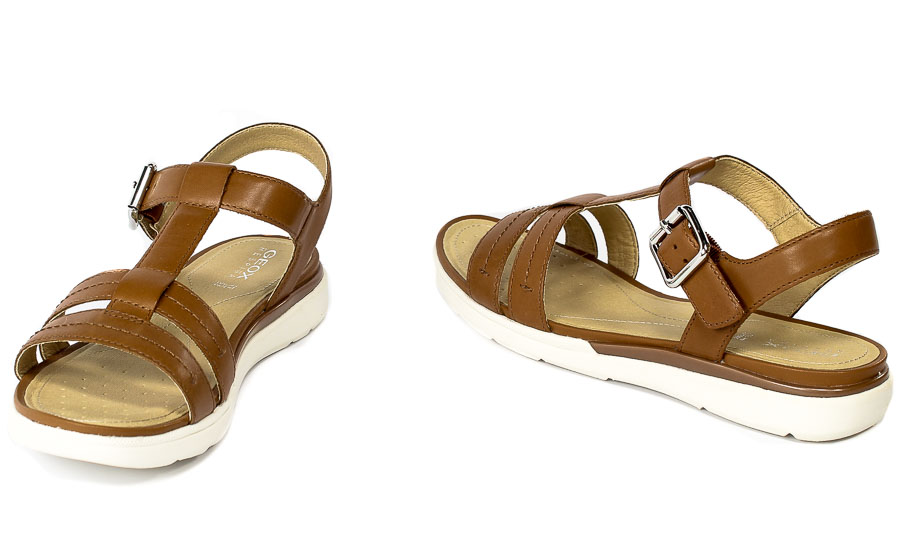 Sandały Geox D02GZB-00043-C6001 Cognac