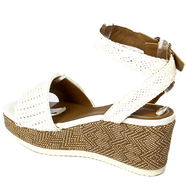 Sandały Geox D25SMD-C1449 White-Biscuit