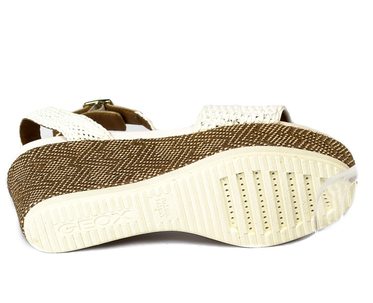 Sandały Geox D25SMD-C1449 White-Biscuit