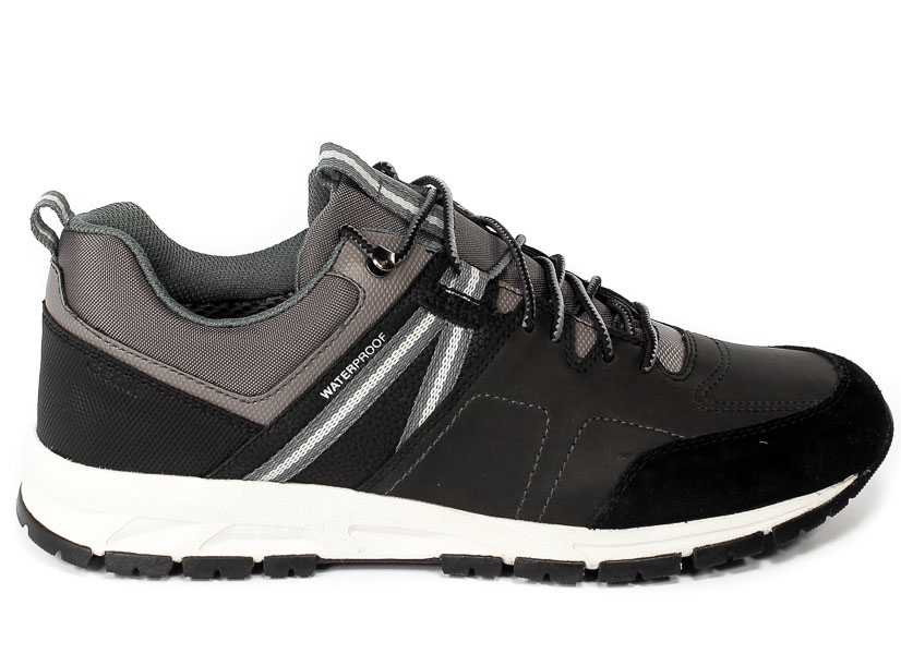 Półbuty Geox U16CQA OME22 C0017 BLACK/GREY