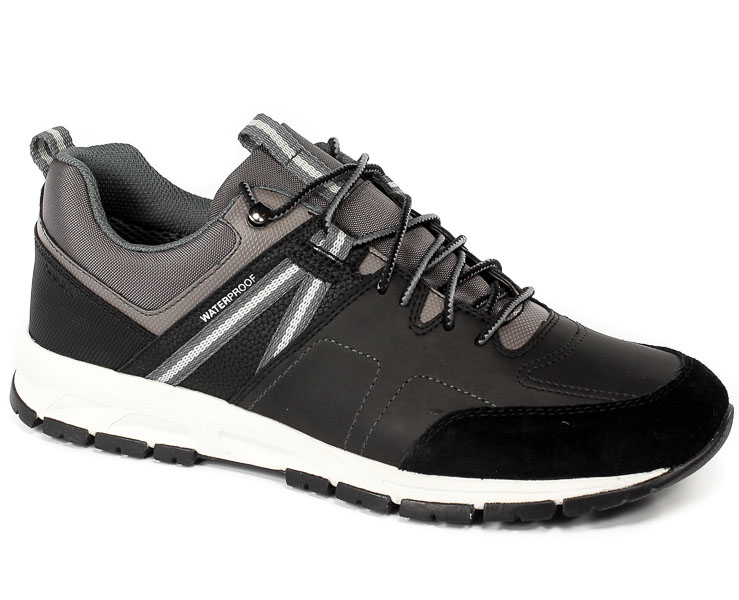 Półbuty Geox U16CQA OME22 C0017 BLACK/GREY