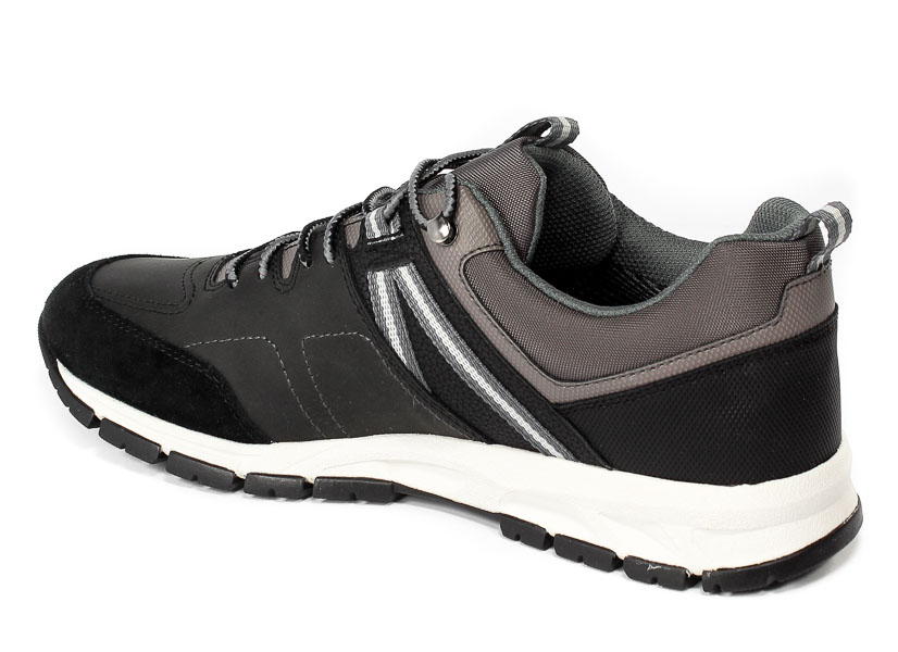 Półbuty Geox U16CQA OME22 C0017 BLACK/GREY