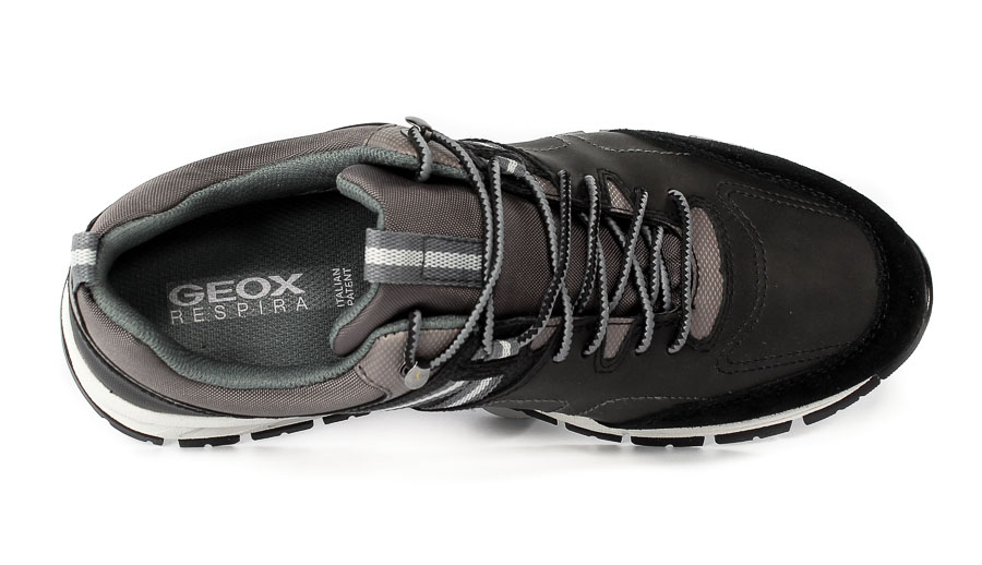 Półbuty Geox U16CQA OME22 C0017 BLACK/GREY