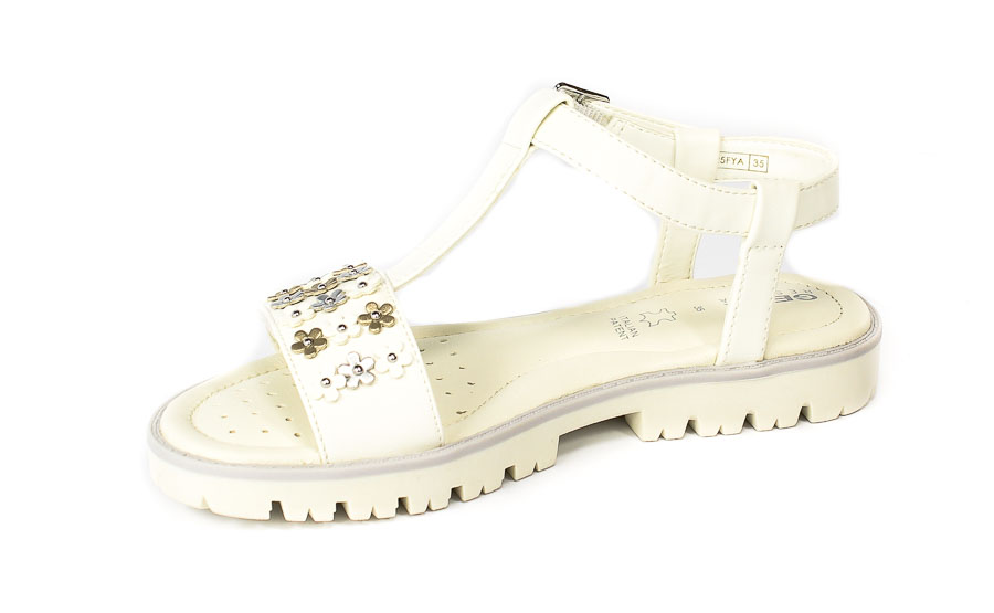 Sandał Geox J25FYA 000BC C1000 WHITE R36-38