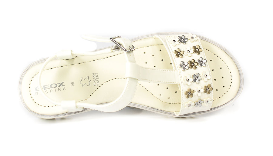 Sandał Geox J25FYA 000BC C1000 WHITE R36-38