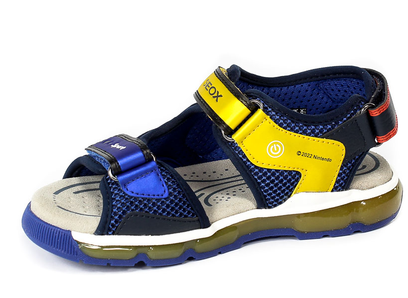 Sandał Geox J250QA 014CE C0335 ROYAL/YELLOW R29