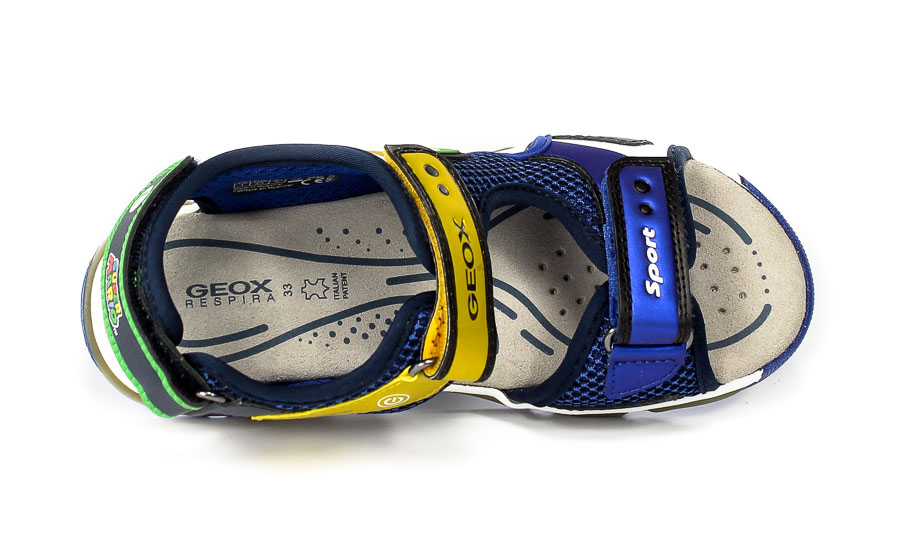 Sandał Geox J250QA 014CE C0335 ROYAL/YELLOW R29