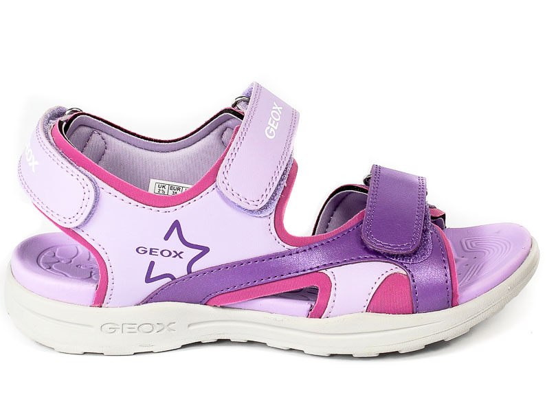 Sandał Geox J256AA 054AJ C8231 LILAC/LT VIOLET R28-35