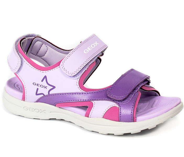 Sandał Geox J256AA 054AJ C8231 LILAC/LT VIOLET R28-35