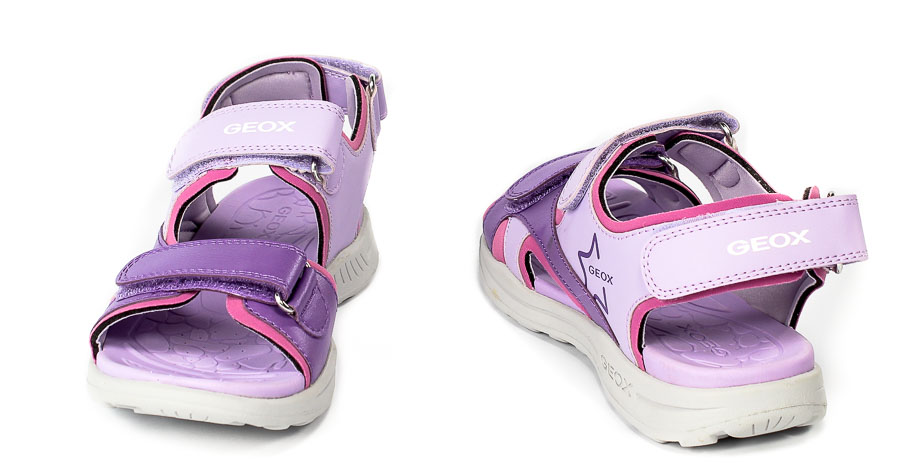 Sandał Geox J256AA 054AJ C8231 LILAC/LT VIOLET R28-35