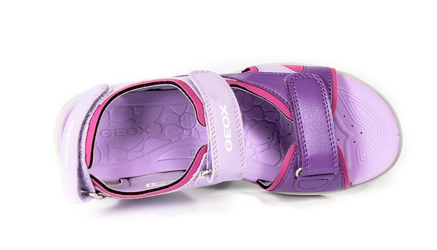 Sandał Geox J256AA 054AJ C8231 LILAC/LT VIOLET R28-35