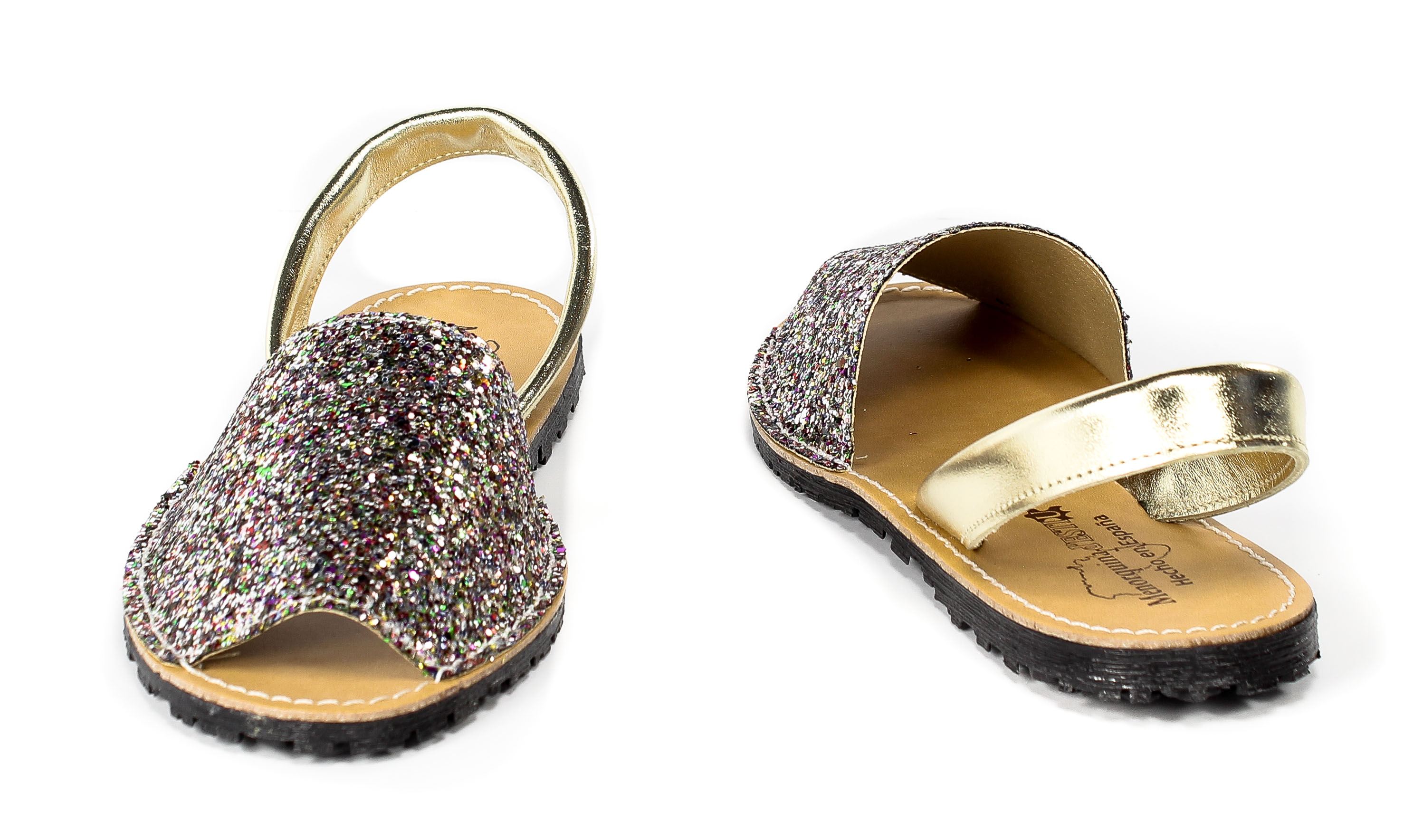 Sandały Menorquina 550 Glitter Multicolor